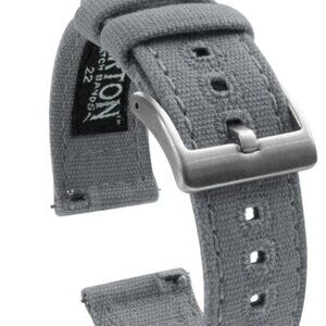 Barton New Cool Grey Premium Canvas Watch Band